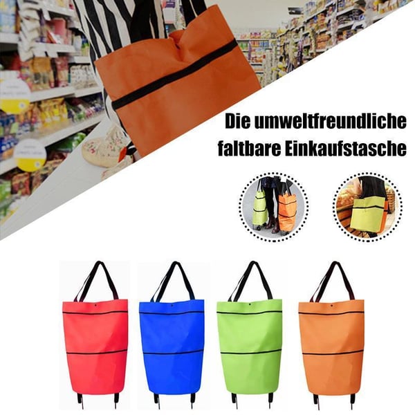 2-in-1 Foldable Shopping Cart